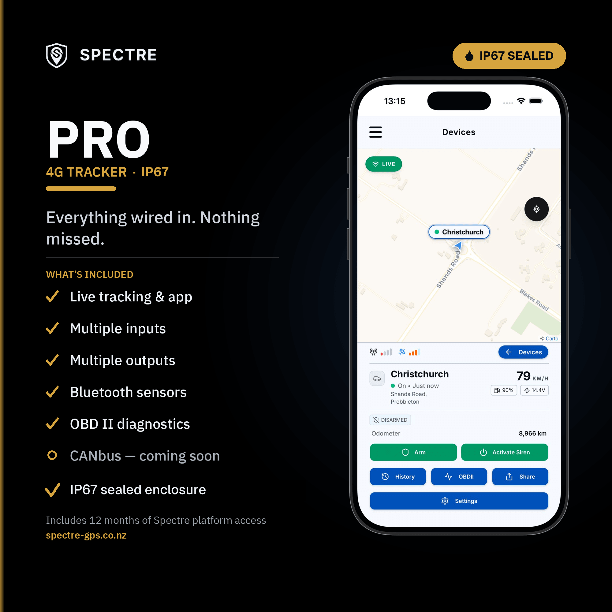 Spectre Pro 4G (IP Rated)